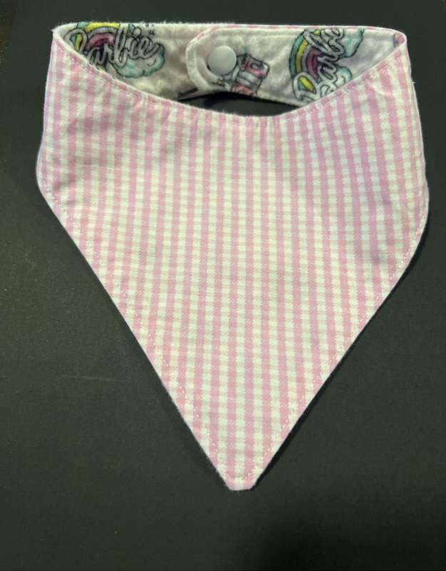 Baby bandana bib - baby to toddler (Barbie)
