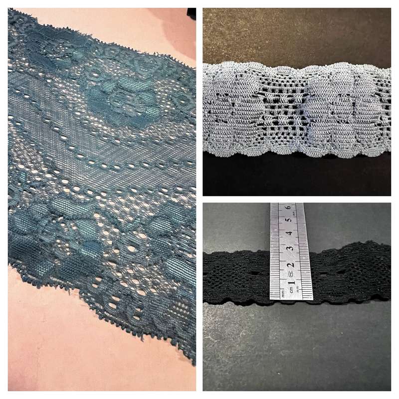 Assorted stretch lace / trim