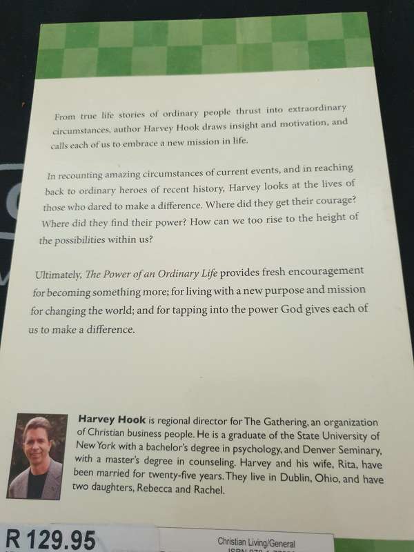 The Power of an Ordinary Life -Harvey Hook