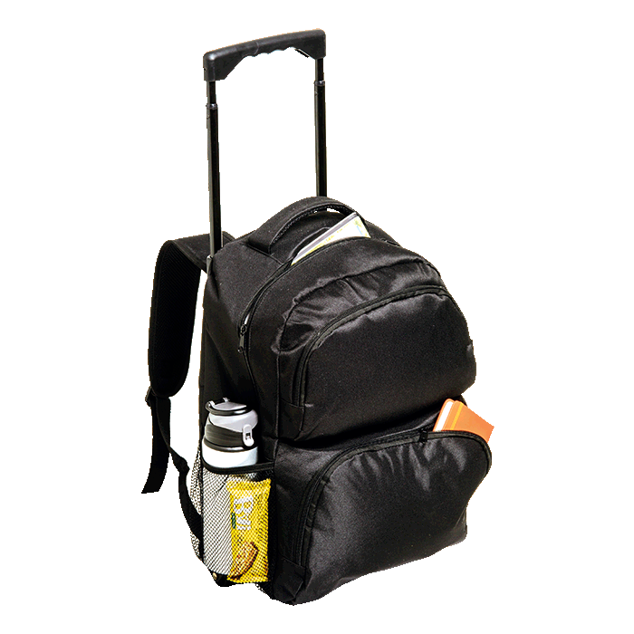 Trolley Backpack with Two Front Zippered Pockets