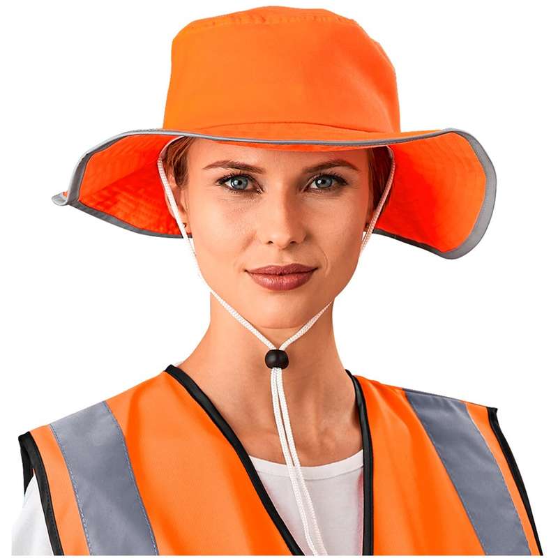 Hi-Viz Reflective Wide Brim Sunhat