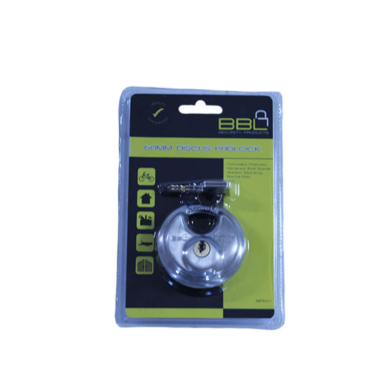 Padlock BBL 60mm discuss std blister pack