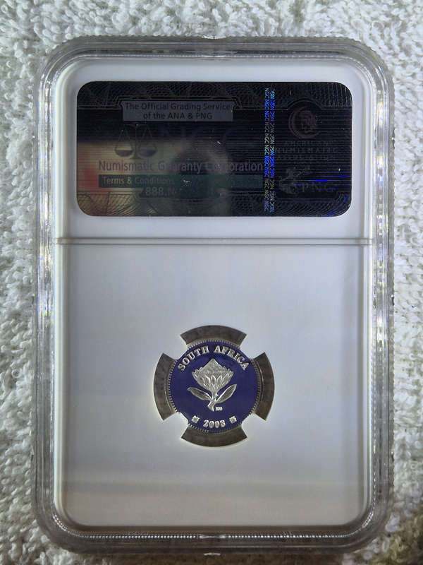 2008 South African 2½ Cent - Antarctica NGC Graded PF69