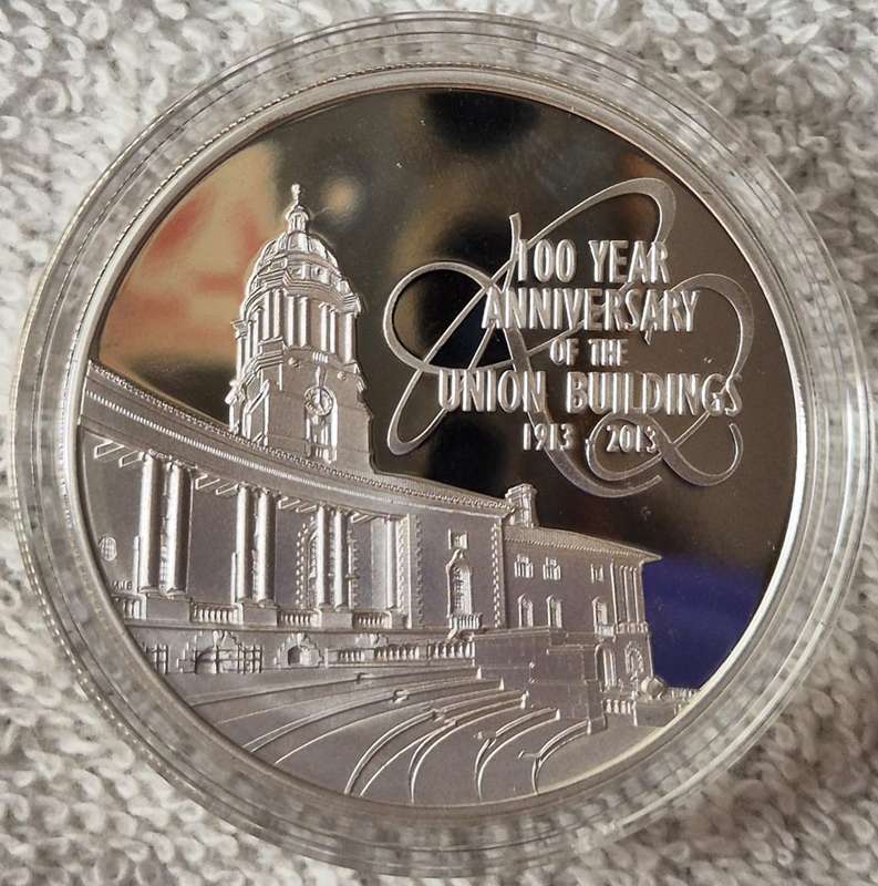 2013 Silver 1oz 100 Year Anniversary of the Union Buildings R2 Proof Coin