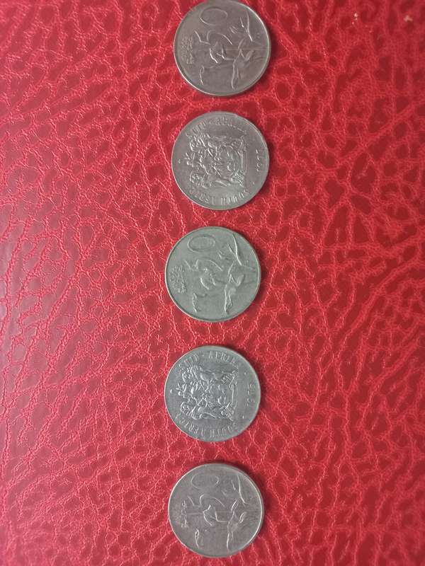 South Africa 50c collection(1974,75,76,77,79)Sell per coin