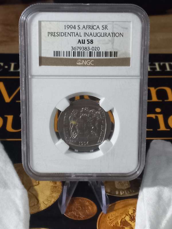Presidential Inauguration 1994 R5 *** NGC *** AU 58