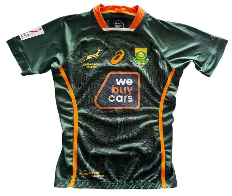 Springbok Sevens Match Worn Jersey and Shorts