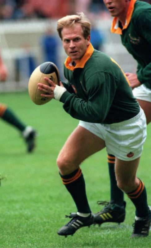 Springbok Rugby Frame Signed Naas Botha