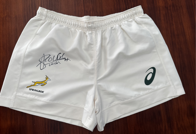Rugby Short Player Issue Signed Cheslin Kolbe