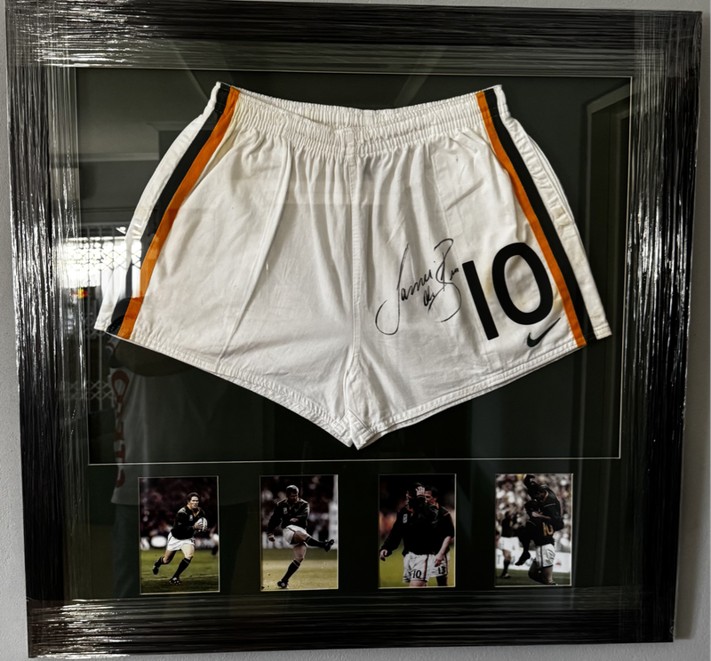 Springbok Rugby Frame Signed Jannie de Beer