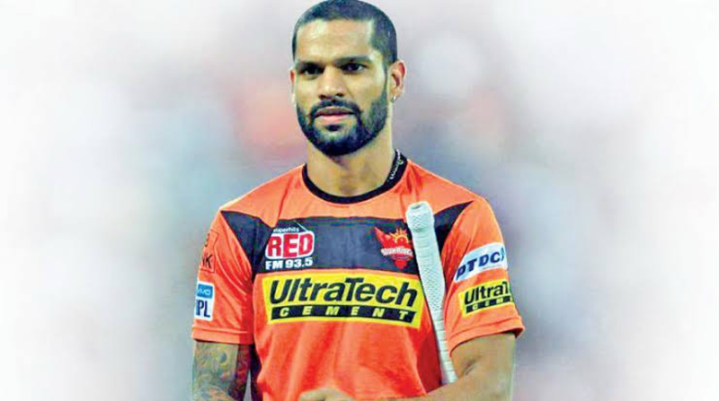 Cricket Card Signed Shikar Dhawan