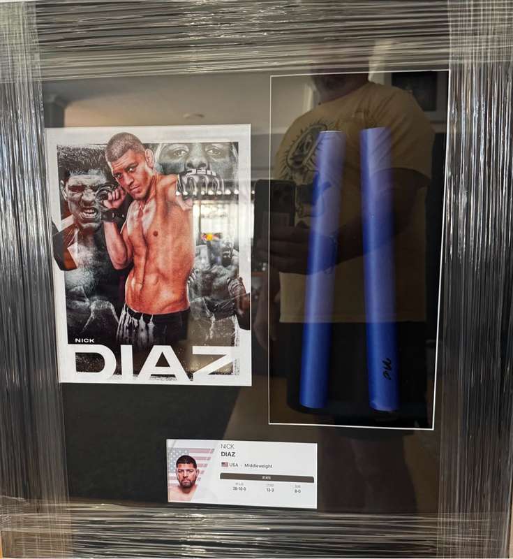 Nick Diaz Signed Frame UFC