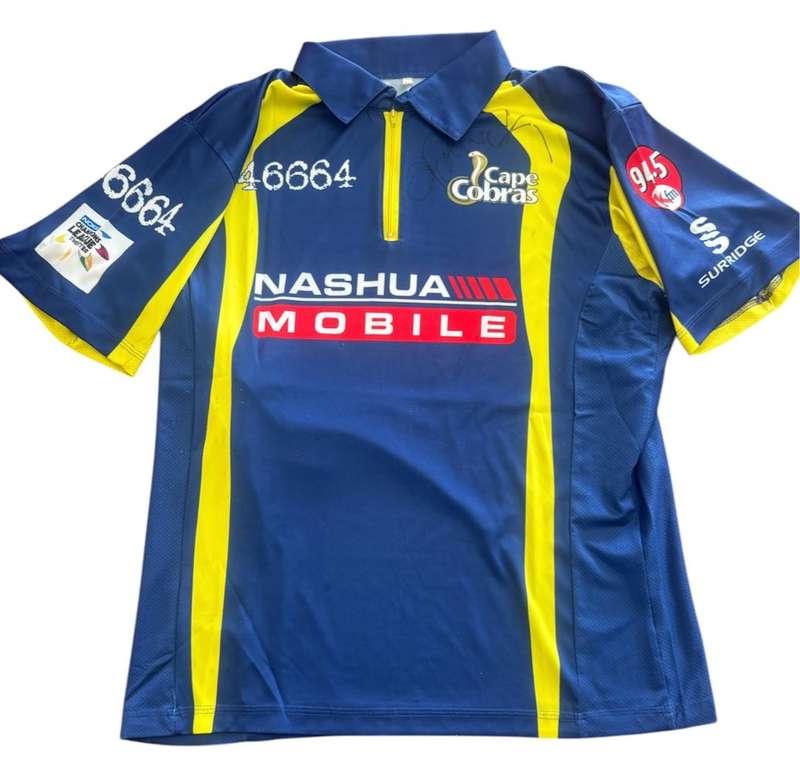 Cricket Jersey Cape Cobras Puttick Limited Edition Jersey Match Worn Size M