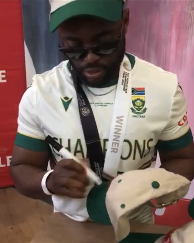 Cricket Cap Castle Champions Signed
