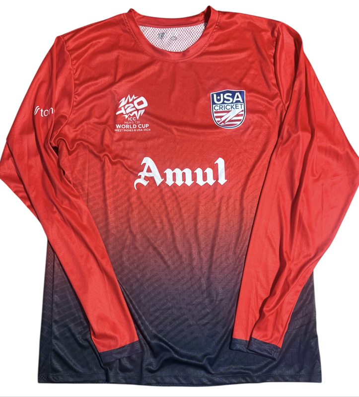 Cricket Shirt Warm Up Player Issue USA World Cup Size L