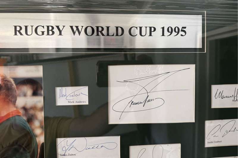 Rugby World Cup 1995 Frame Signed By Various Player