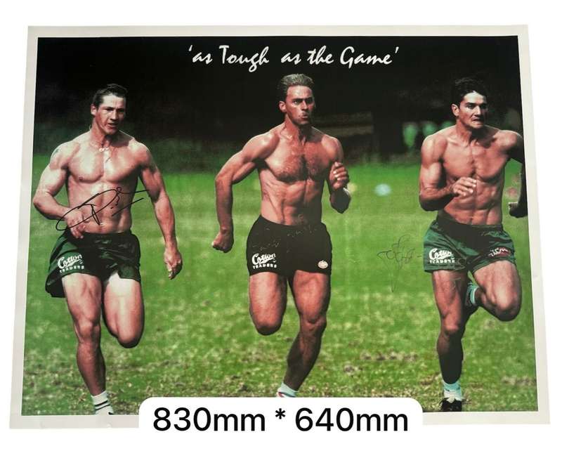 Rugby Poster Re-Print Tougher than the Game Classic