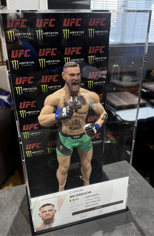 UFC Conor McGregor 1/6 Scale Figure on box with Vinyl Decals