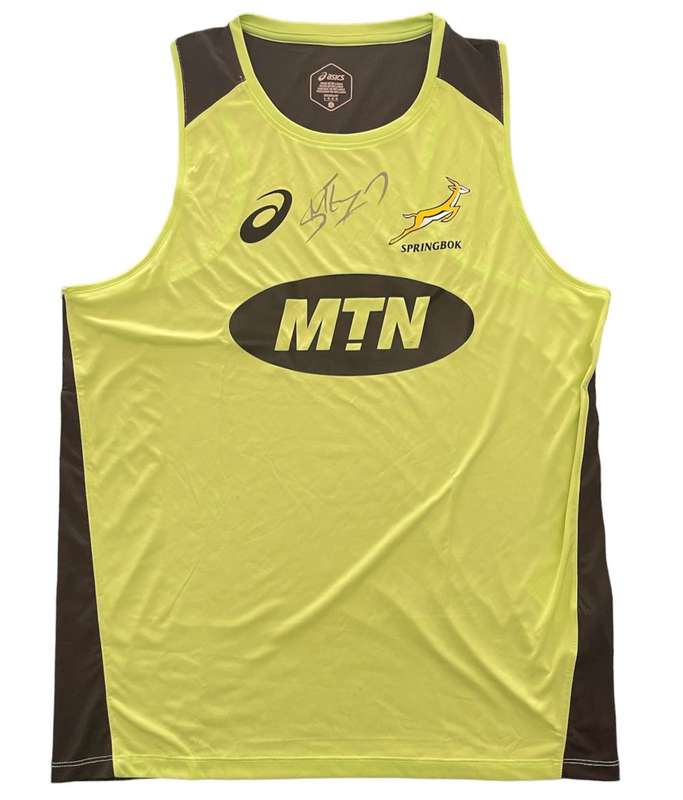 Rugby Player Vest Signed Morne Steyn