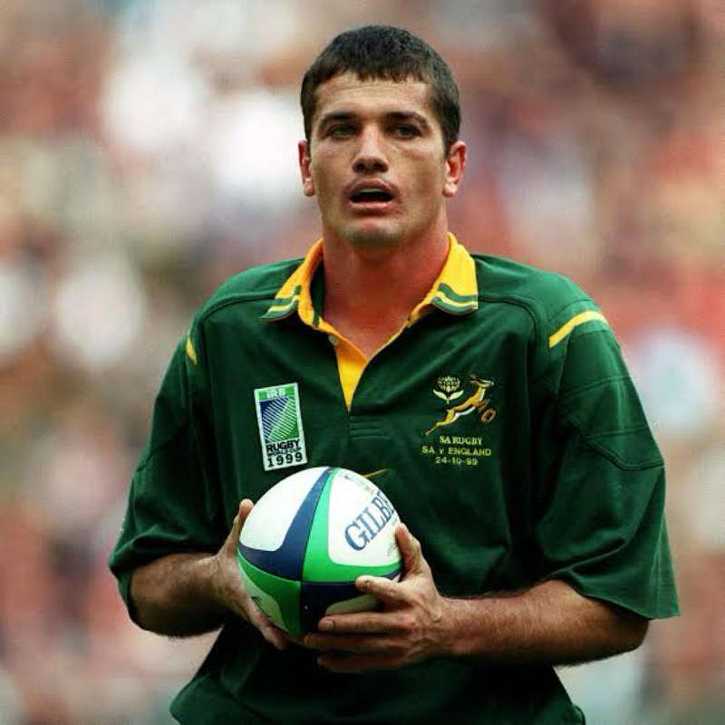 Springbok Rugby Frame Signed By Joost vd Westhuizen
