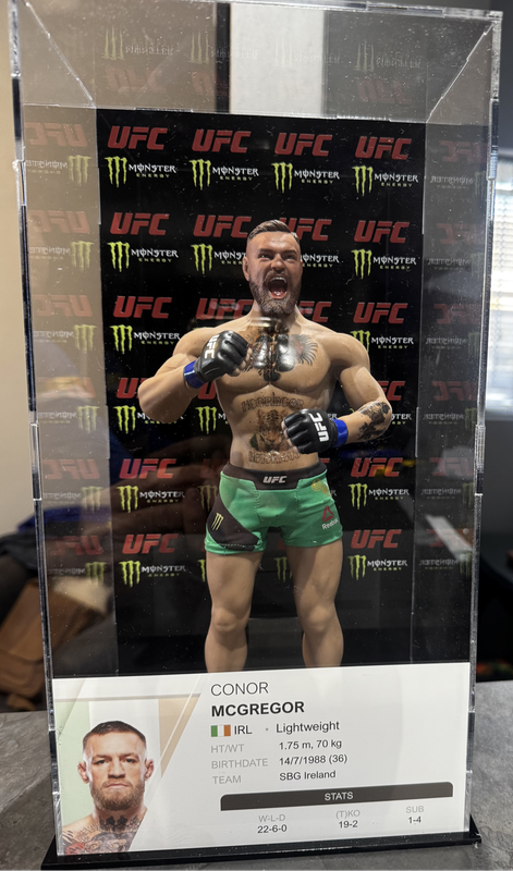 UFC Conor McGregor 1/6 Scale Figure on box with Vinyl Decals