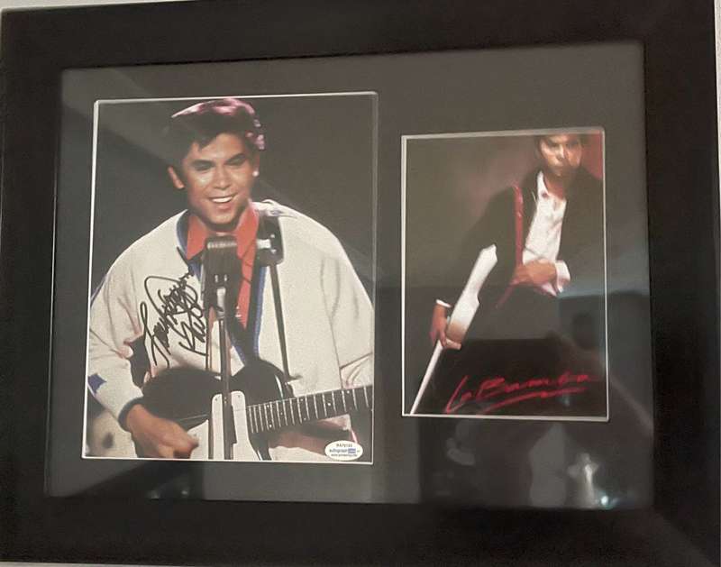 La Bamba Movie Frame signed by Lou Daimond Phillips