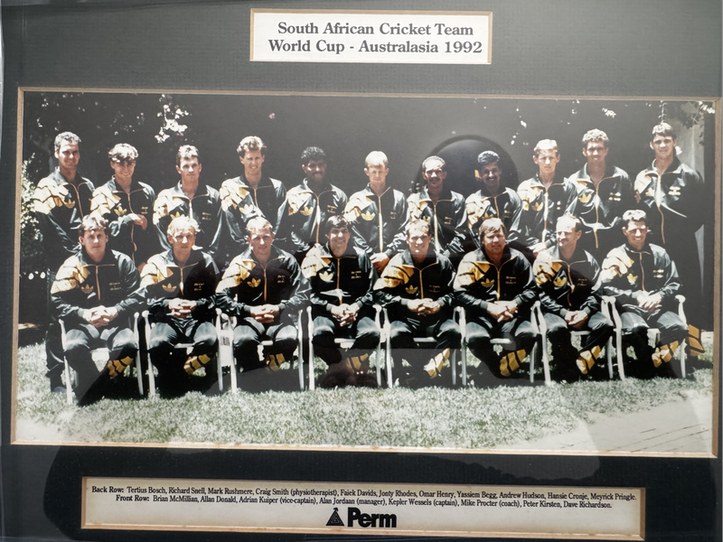 Cricket Frame SA 1992 World Cup Team