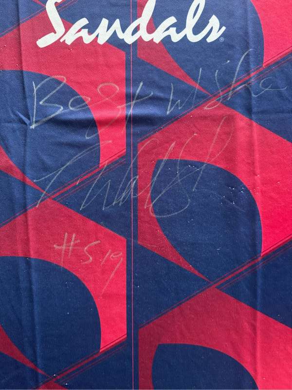 Cricket Shirt Signed by WI Legend Courtney Walsh