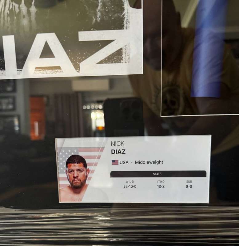 Nick Diaz Signed Frame UFC