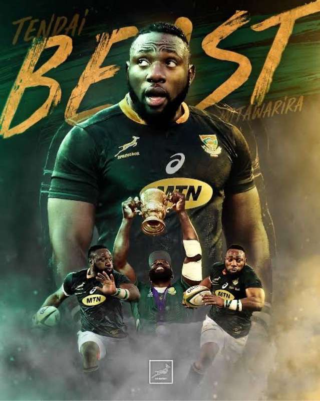 Springbok WC 2019 Photo Signed By The Beast