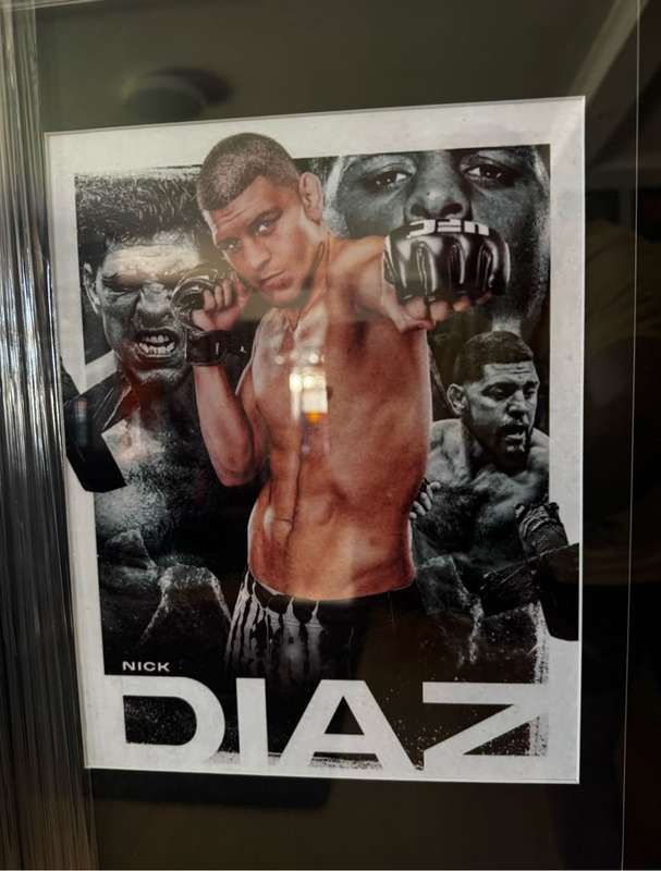 Nick Diaz Signed Frame UFC