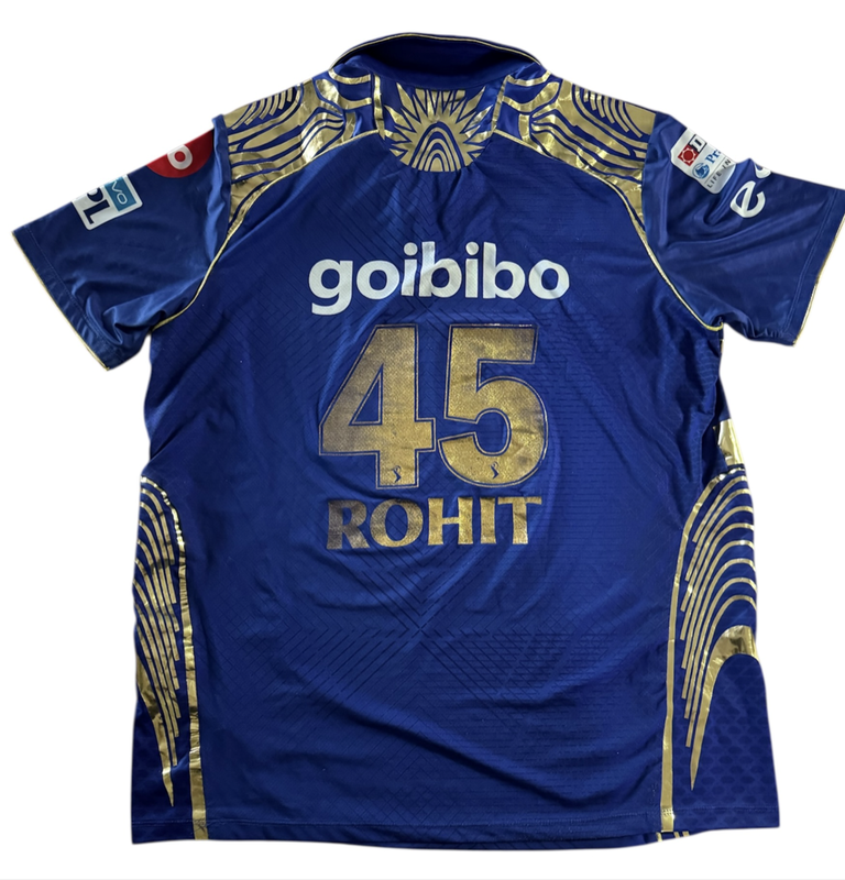 Cricket Jersey MI Indians 2018 Rohit Sharma Size L