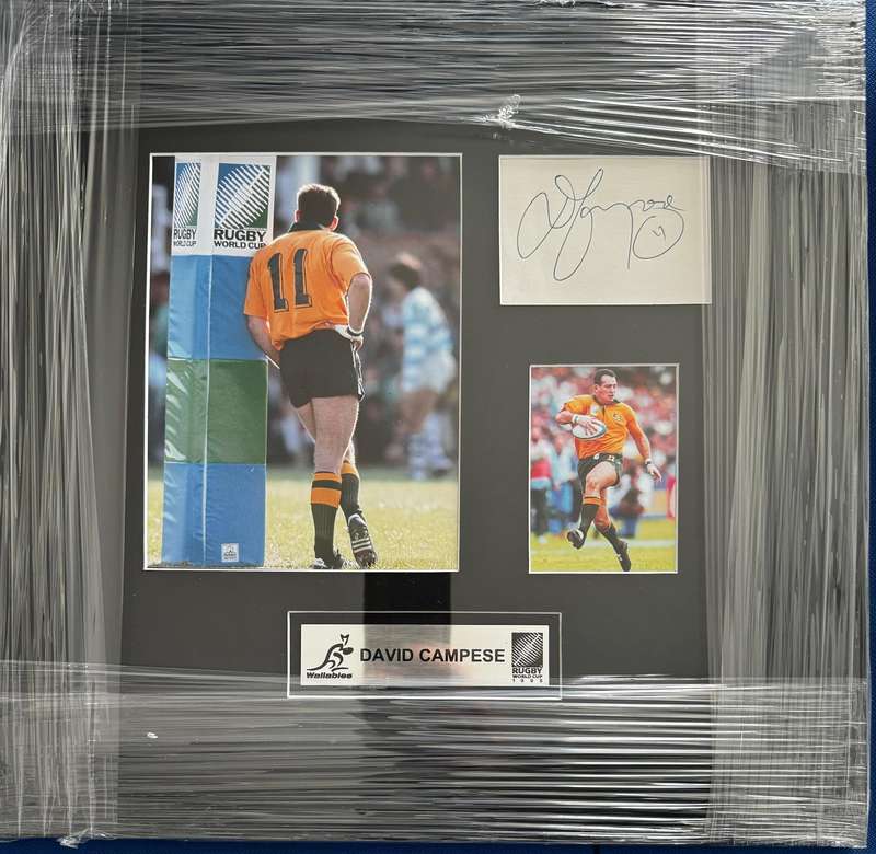 Rugby  Memorabilia Signed David Campese