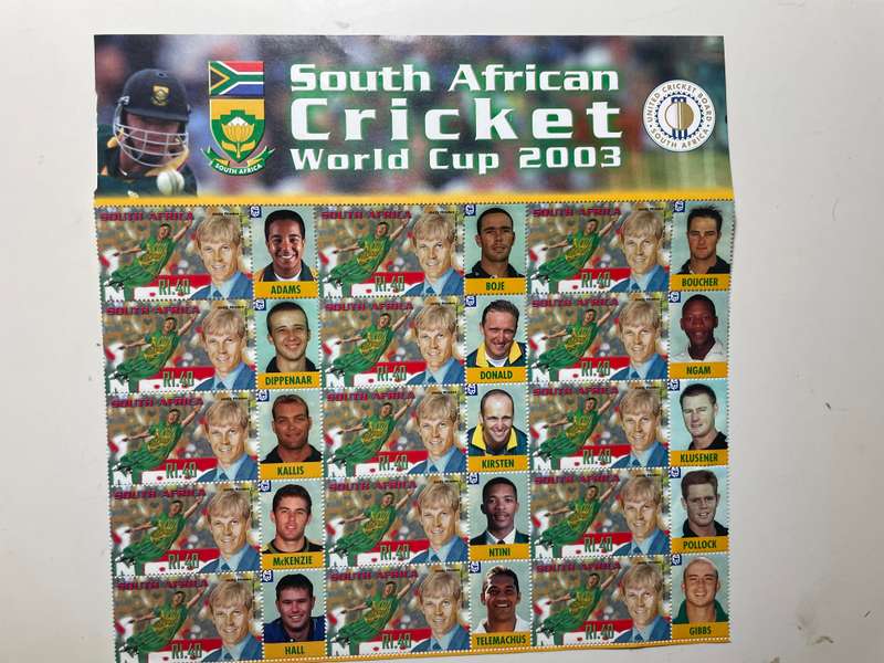 RSA Cricket World cup 2002 SACC1348a