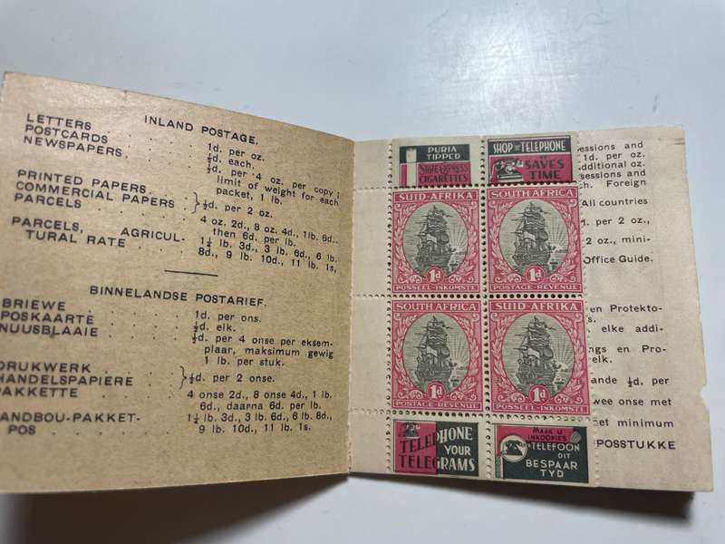 Union of South Africa 1935 Booklet no. 10