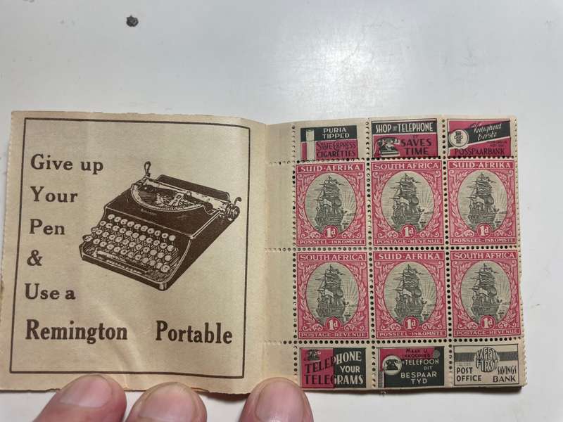Union of South Africa 1935 Booklet no. 10