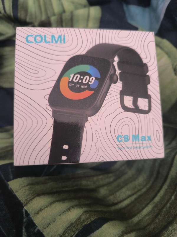 Pink and rose gold Colmi C8 Max Smartwatch