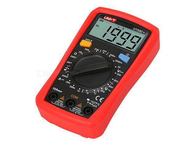 UNI-T UT33C+ Palm Size Digital Multimeter - Manual Range