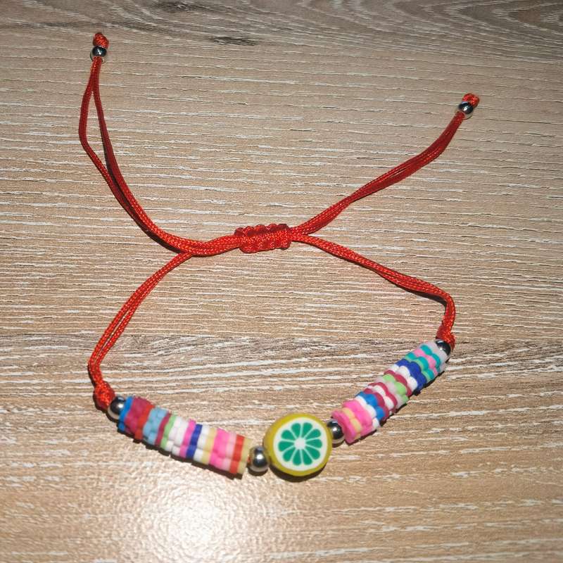 Fruit String Bracelet Red - Orange