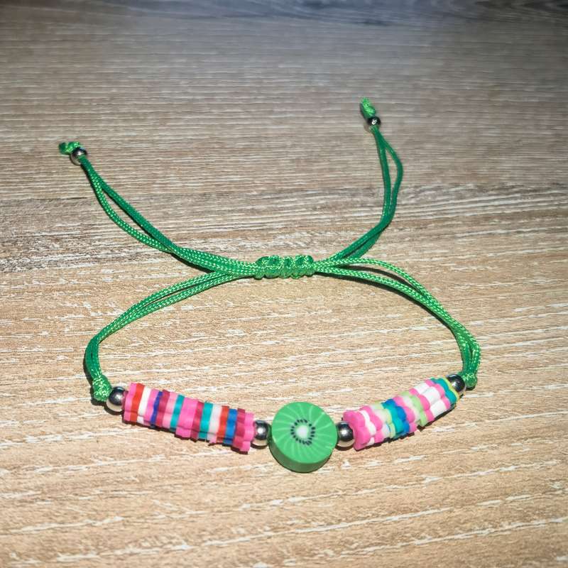 Fruit String Bracelet Green - Kiwi