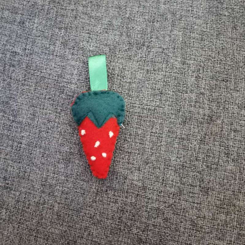 Strawberry Velt Keyring Small
