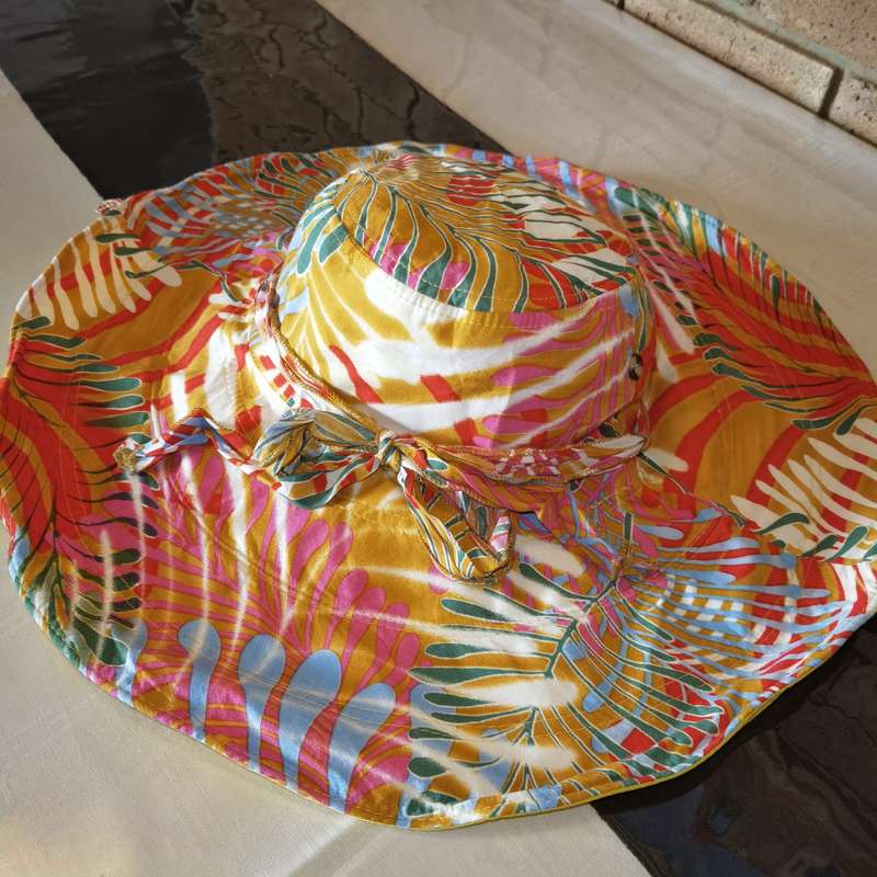 Double Sided Wide Brim Sunhat Yellow