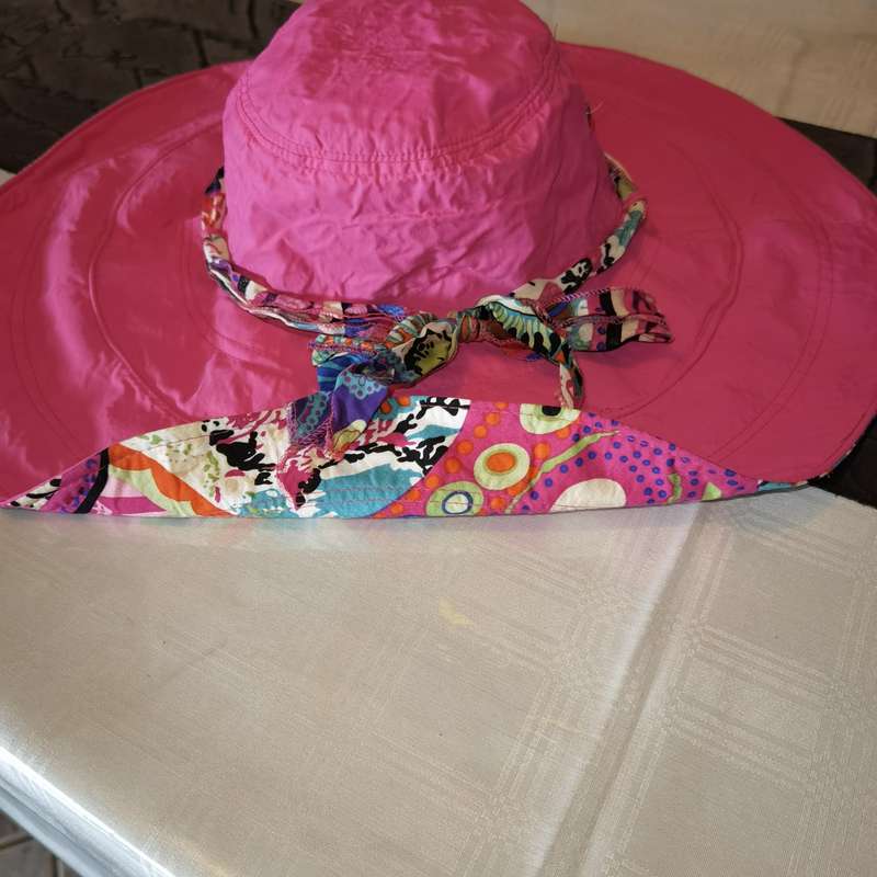 Double Sided Wide Brim Sunhat Light Pink