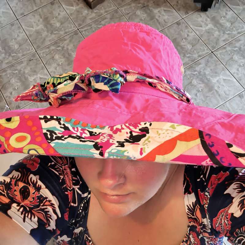 Double Sided Wide Brim Sunhat Light Pink