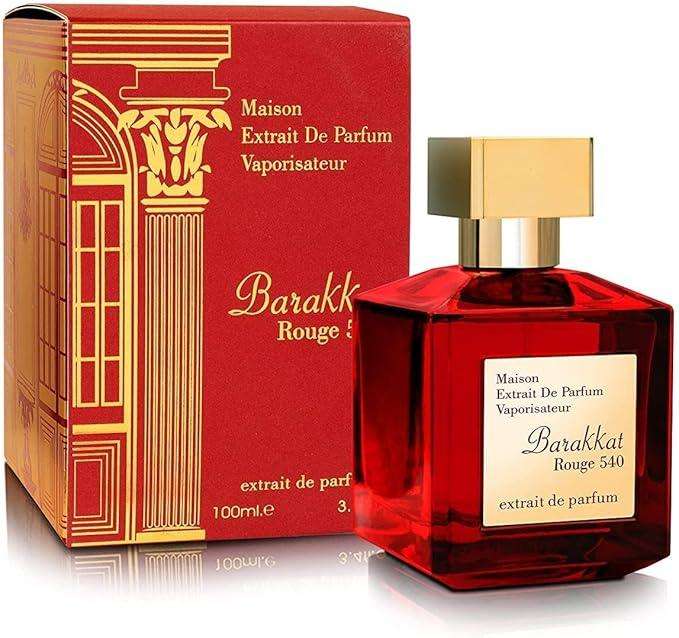 Barakkat Rouge 540 extrait de parfum 100ml by Fragrance World Unisex Perfume