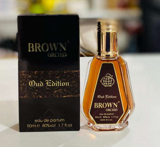 Brown Orchid Oud Edition - Eau de Parfum - Fragrance World - A Magnetic Fusion of Vanilla & Oud 50ml