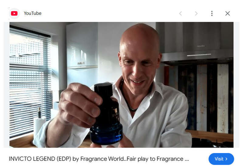 INVICTO Legend by Fragrance World  The Ultimate Legend in a Bottle for Him - 100ml Eau De Parfum