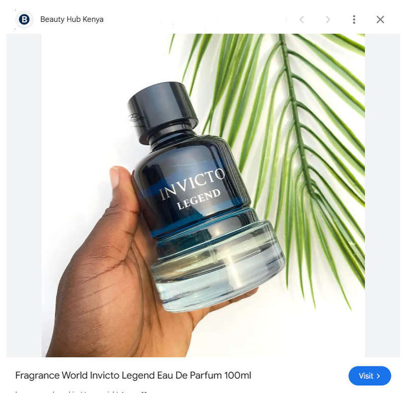 INVICTO Legend by Fragrance World  The Ultimate Legend in a Bottle for Him - 100ml Eau De Parfum