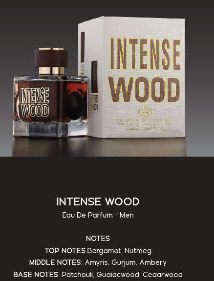 Intense Wood - Eau de Parfum by Fragrance World  A Statement of Sophistication and Strength 100ml