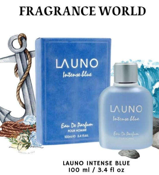 LA UNO Intense Blue Eau De Parfum 100ml  For Men by Fragrance World
